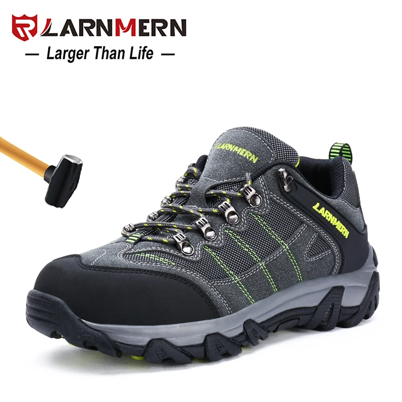 Защитные ботинки LARNMERN для улицы обувь противоударный стальной носок рабочая