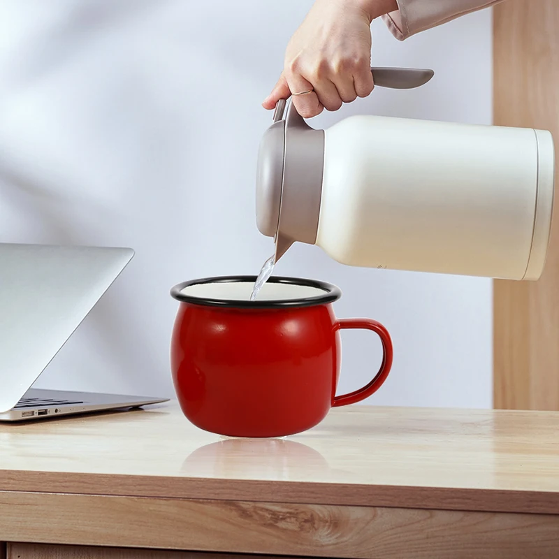 Японская эмалированная емкость для хранения чайника одежды бак бытовая бутылка