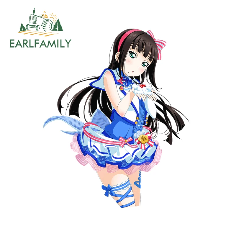 

EARLFAMILY 13 см x 10,6 см для Lovelive Аниме наклейка в виде окна 3D виниловые наклейки на автомобиль творческий и защищенная от царапин кузова автомобил...