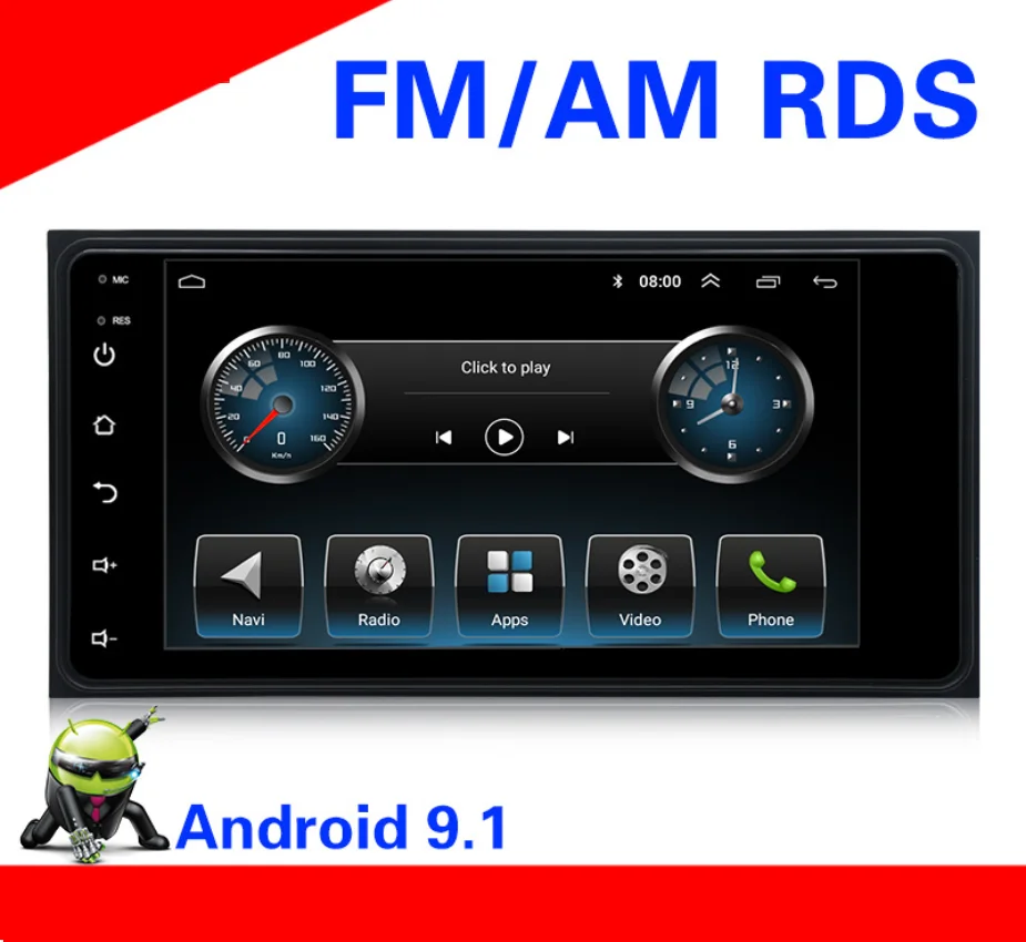 

2 din android Universal Car Multimedia Player T oyota Terios viejo Corolla Camry Prado RAV4 Universal radio wifi BT SWC