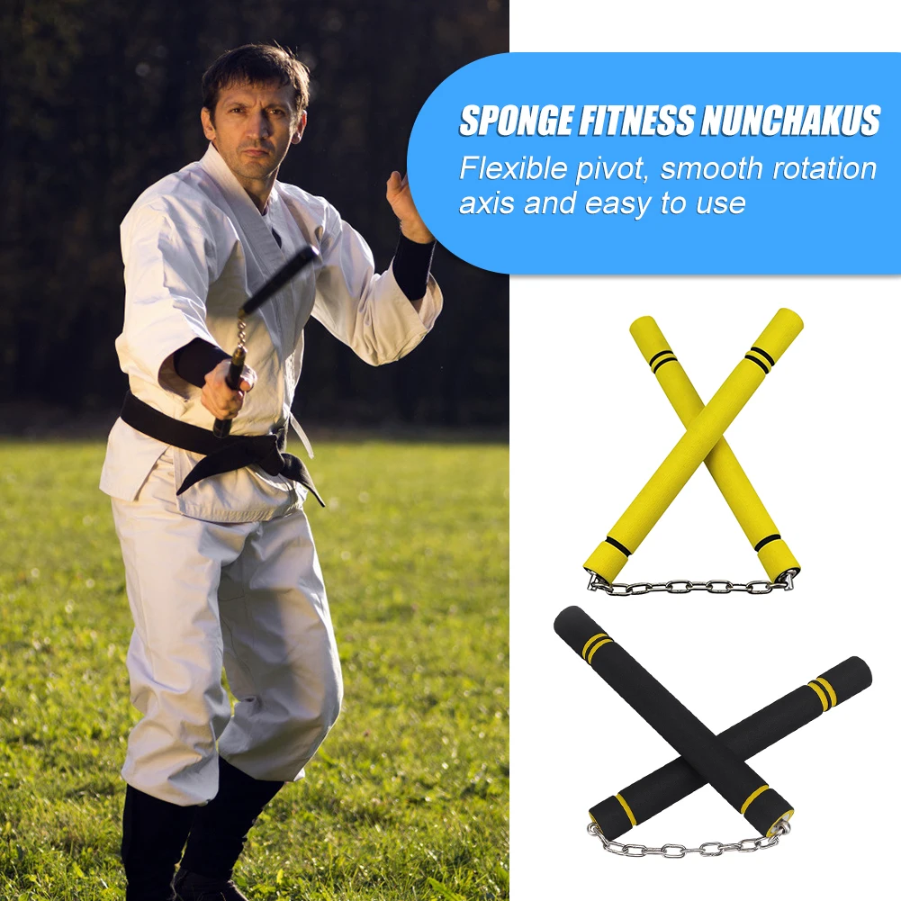 Нунчаки из губки цепи тренировки палка безопасный снаряжение для боевых