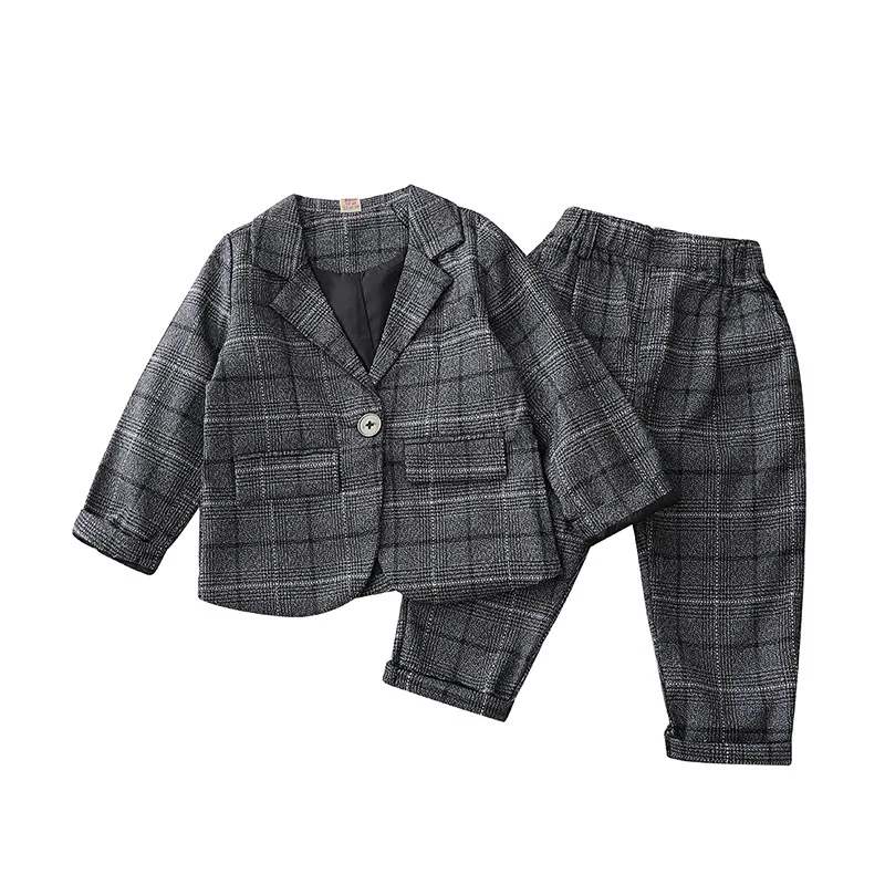 

Autumn Children's formal wear handsome gentleman's suit boys' Formal coat and pants two-piece suit kids clothes