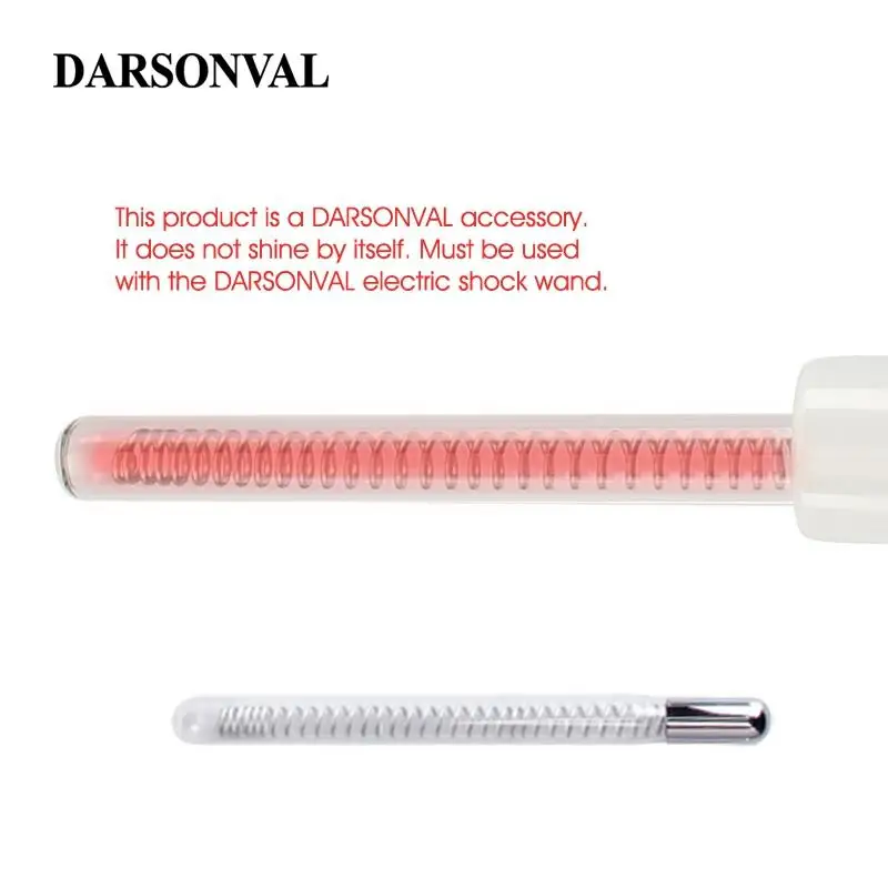 DARSONVAL 1 шт. высокочастотные ПРЯМЫЕ стеклянные трубки для лица электроды сменные