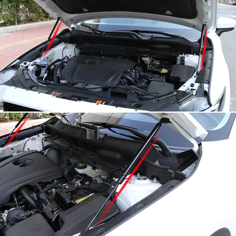 Car Accessories Front Hood Bonnet Hydraulic Rod Engine Lift Support Gas Spring Strut Cover For Mazda CX-5 CX5 KF 2017 2018 2019 |