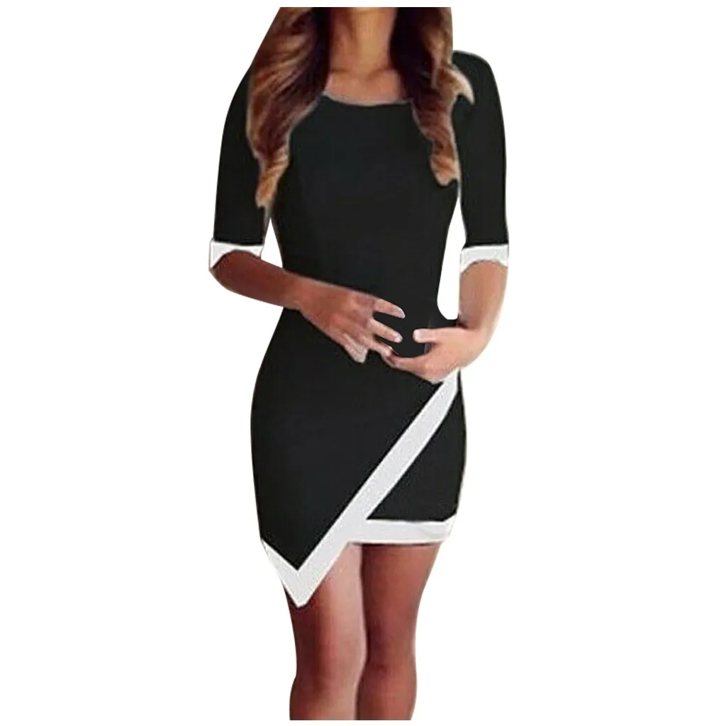 Для женщин О-образным вырезом зимний и Цвет половина с длинным рукавом