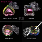 1 шт. Радужный стеклянный кристаллический акриловый держатель жидкости тарелка стеклянная чашка с крышкой для акриловой пудры мономер инструмент для ногтей