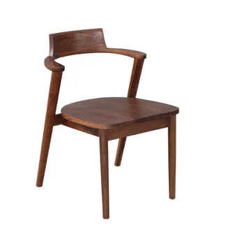 Japanese-style pure solid wood dining chair All solid wood desk chair North American oak dining chair Eco-friendly chair Eco-fri