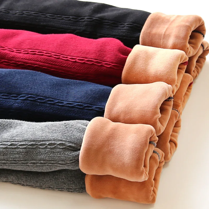 Осенние детские флисовые леггинсы брюки высокое качество зимние теплые ботинки