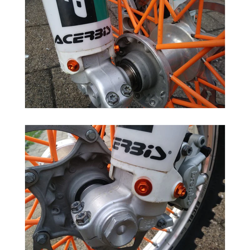 Передняя вилка гвардии болт для KTM SX SXF XCW EXCF 65 125 150 250 350 450 525 530 2000- свободный спуск