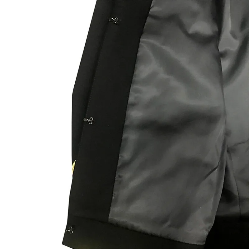 

Men Blazer Court Style Night Club Stage Costumes Stand Collar Single Breasted Slim Casual Jacket Male Hip Hop Dancer Short Coat