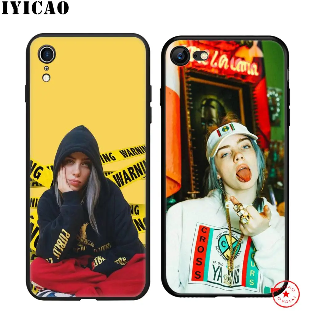 IYICAO Bilie Eilish Khalid прекрасный мягкий черный силиконовый чехол для iPhone 11 Pro Xr Xs Max X или 10 8 7 6 6S Plus 5 5S SE