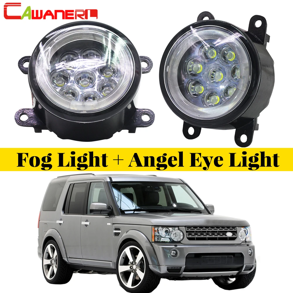 Cawanerl Автомобильный светодиодный противотуманный светильник Ангел глаз DRL 12V 2 шт.