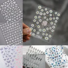 1 шт. свитер снежинка 3D акриловые гравированные наклейки для ногтей белые водные наклейки для ногтей наклейки T1042