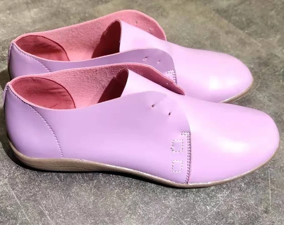 

Flat Shoes Women Pu Leather Vintage Ladies Flat Shoes Spring Autumn Lace Up Platform Casual Western Booties Plus Size Zapatos