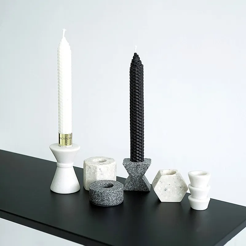 Silicone Molds Concrete Candlestick Mold Candle Insert Molds Tealight Holder Mold