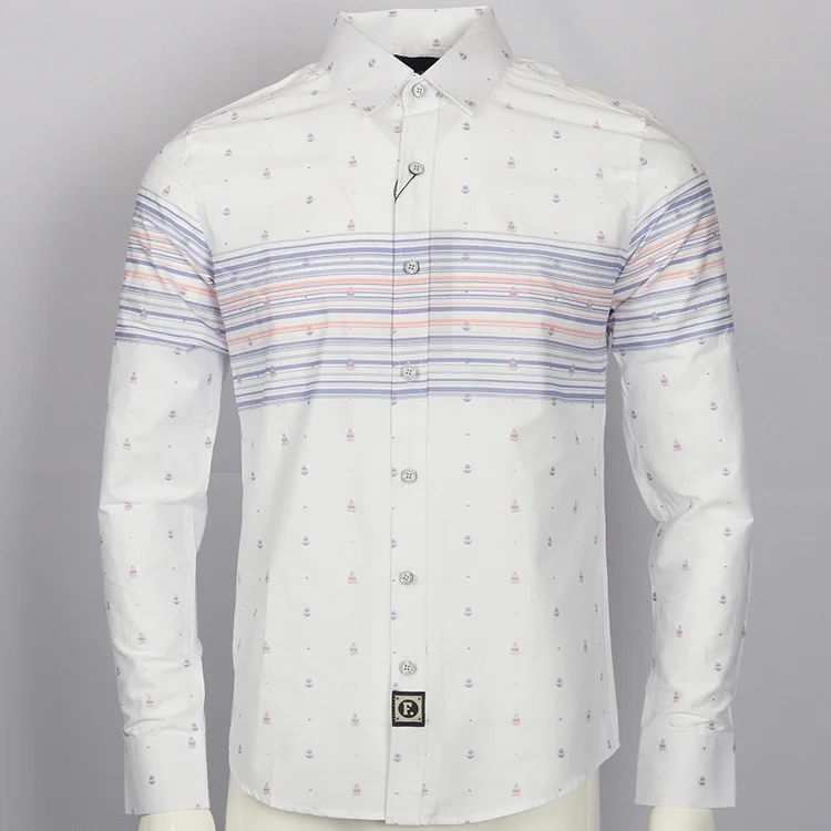 Рубашка с вышивкой camisa masculina мужские рубашки длинным рукавом хлопковые eden park