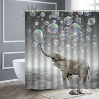 funny elephant shower curtains animal personality fabric bathroom curtain home wall decor bathtub accessories bath cloth screen
