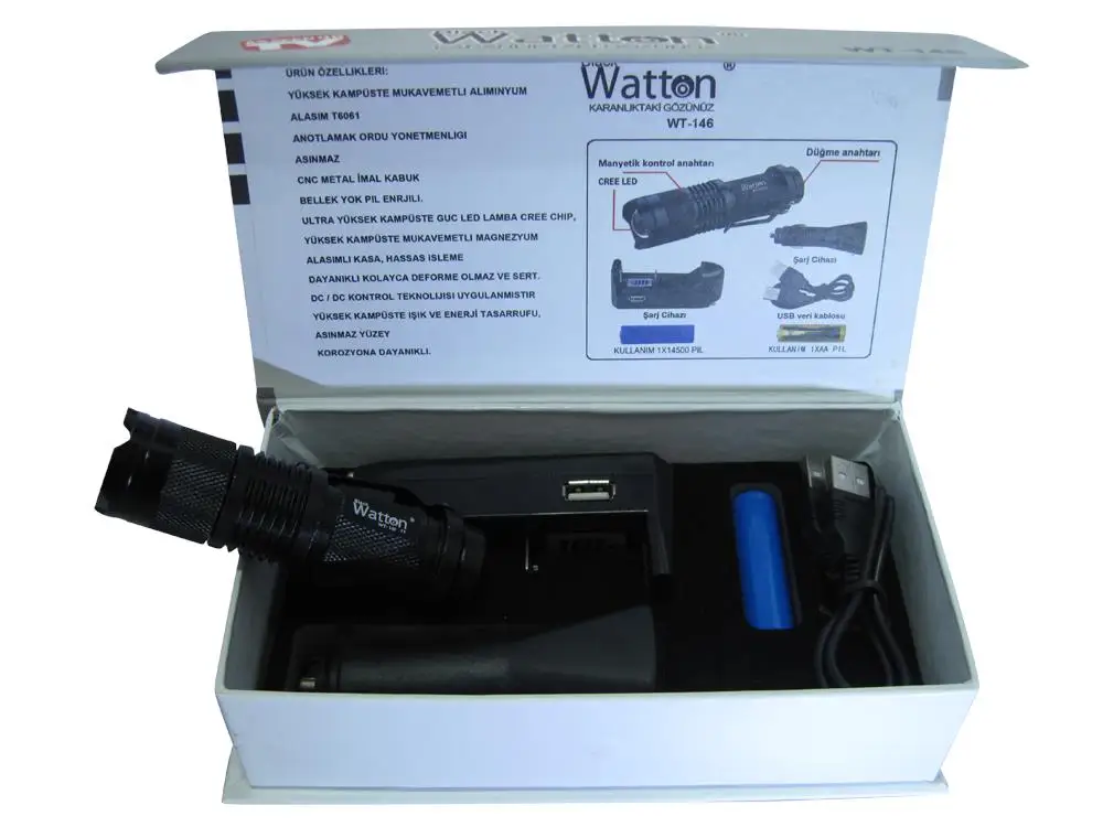 Watton WT-146 Temporary Blindness Makes Mini Projector Flashlight | Лампы и освещение