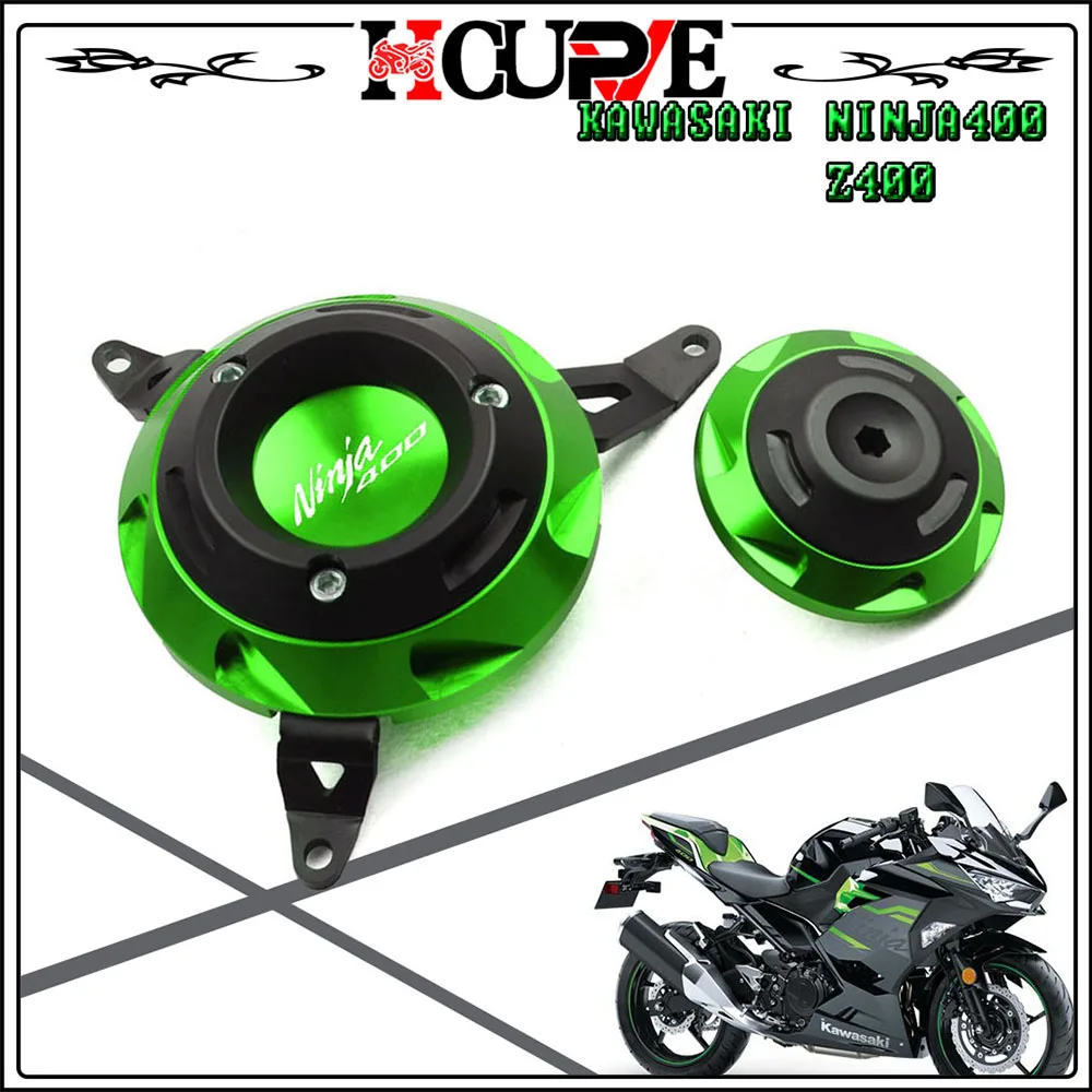 

For KAWASAKI NINJA400 NINJA 400 Z400 Z 400 2018 2019 2020 Motorcycle Engine Stator CNC Engine Protective Cover Guard Protectors