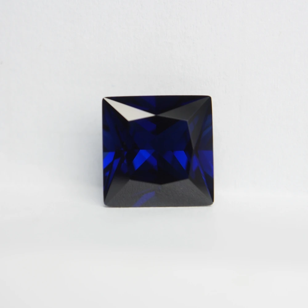 

8*8mm 5 piece /bag square princess Cut Royal Blue sapphire on sale