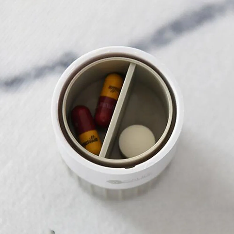 Multifunctional Medicine Cutter Pill Box Crusher Pulverize Case Grinder Splitter Tablet Divider Drug Organizer New | Дом и сад