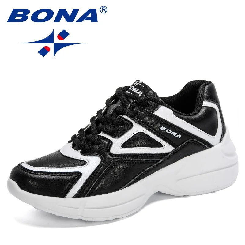 

BONA 2021 New Designers Trendy Casual Shoes Women Light Sneakers Platform Ladies Shoes Comfortable Leisure Footwear Feminimo