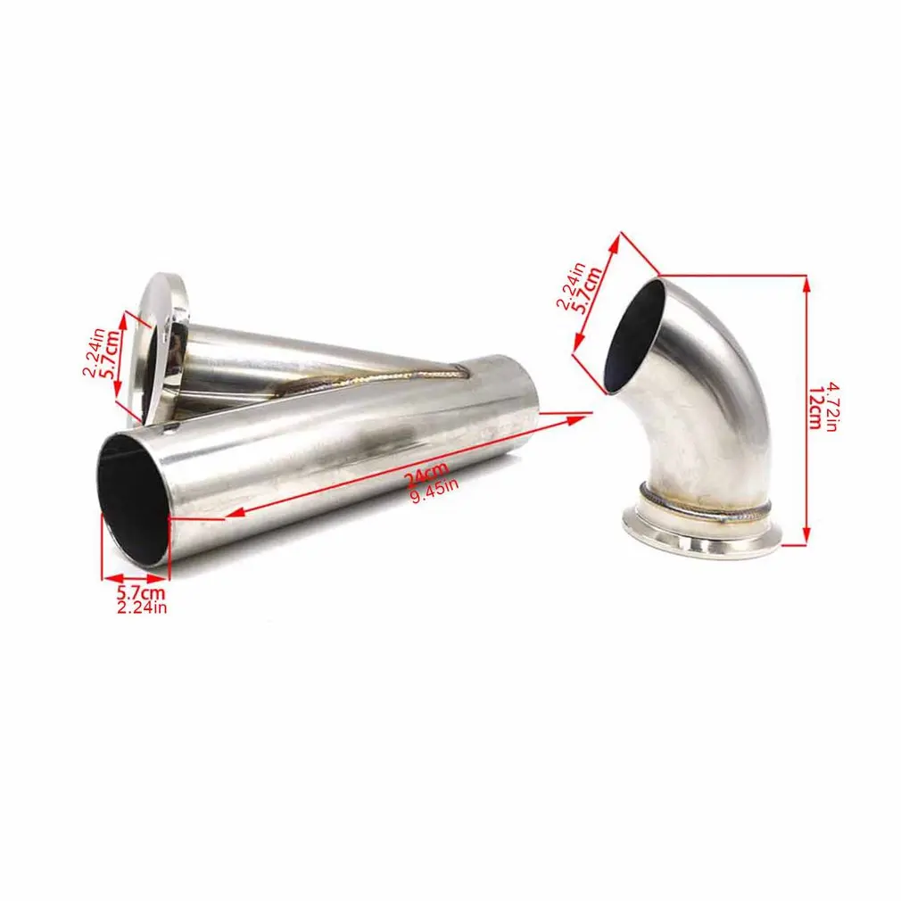 

New Exhaust Dual Valve Electric Y Pipe E-Cut Out Catback with Remote Control Muffler Professional Car Accessories High Quality