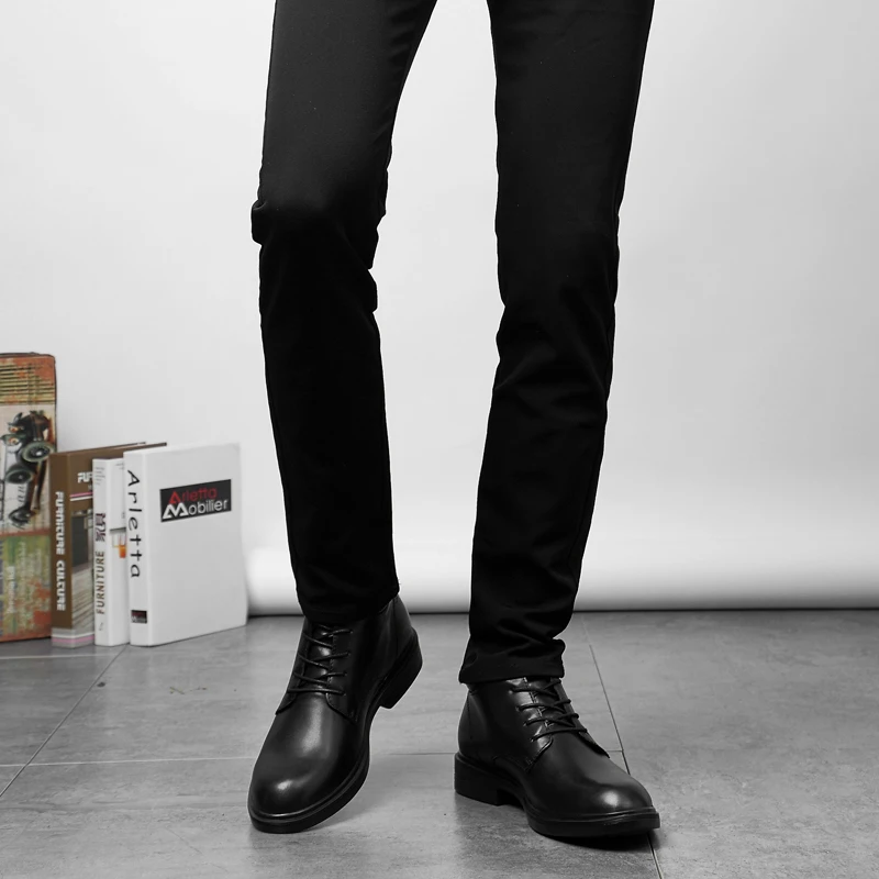 Мужские туфли Новинка Повседневное 100% из натуральной кожи на плоской подошве