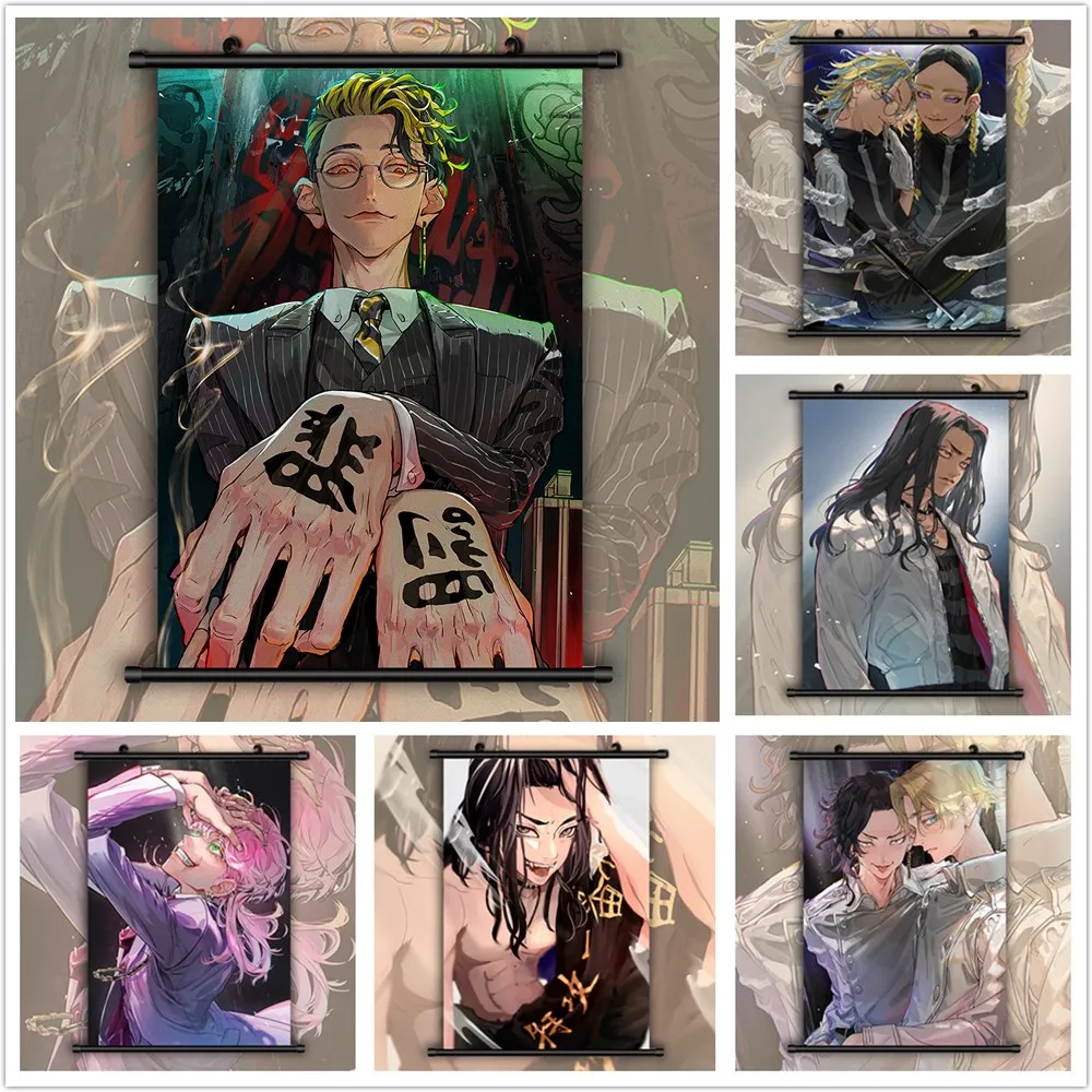 

Canvas Painting Decor Picture Tokyo Revengers Baji Hanma Haitani Haruchiyo Kokonoi Wall Poster Room Decor Picture Wall Art Print