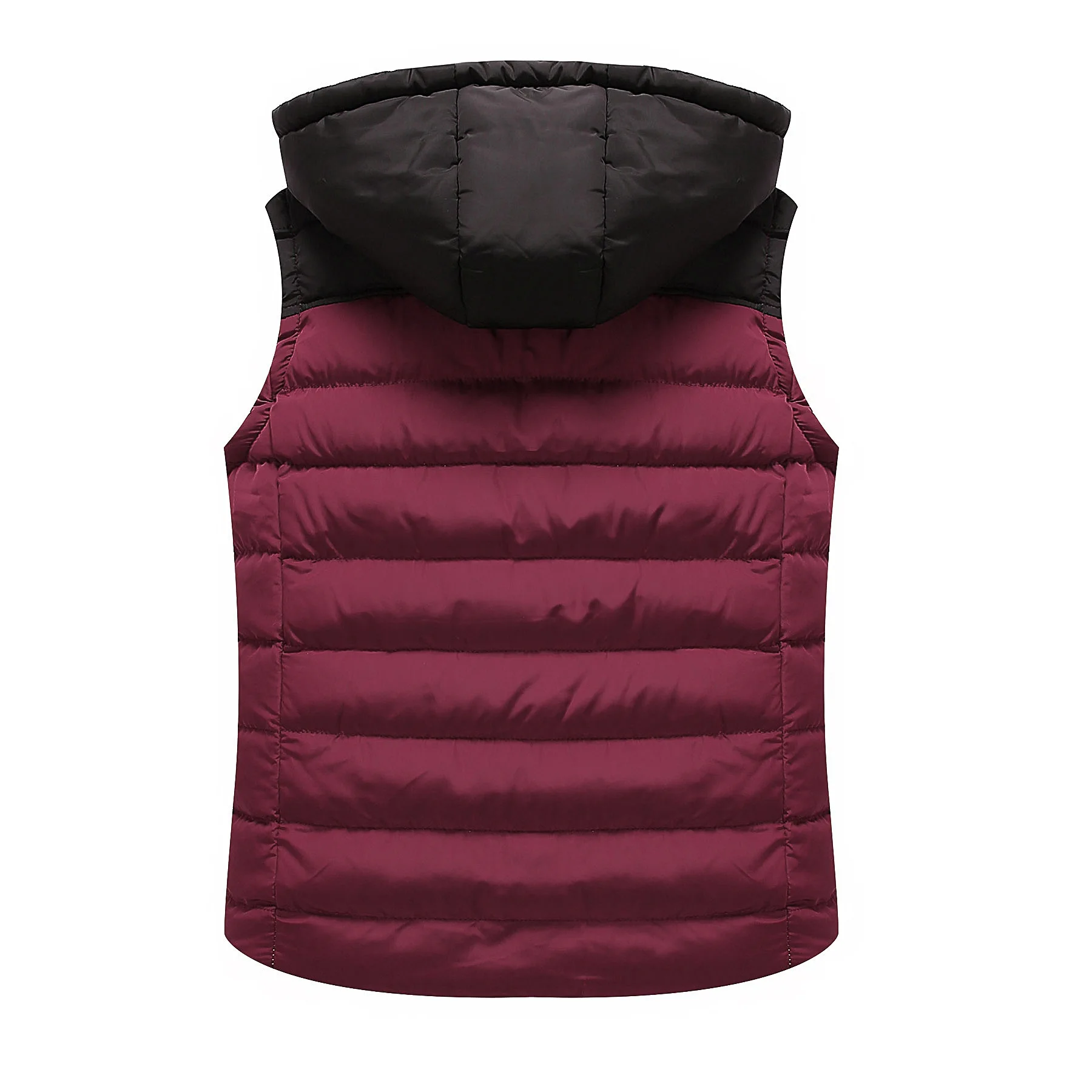 New Fashion Vest Jacket Men Winter Hooded Sleeveless Waistcoat Blue Red Matching Slim Warm Thick Hommes Vests Plus Size Clothing | Мужская