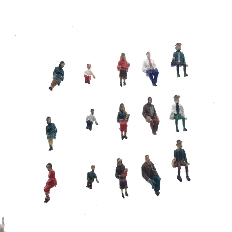 100 шт./лот архитектура мини пластиковая модель 2 см Хо постоянного фигуру и