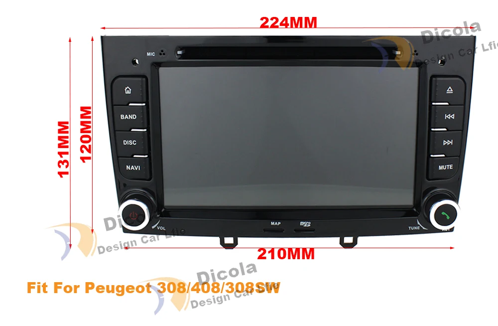 4G+ 64G Android 9,0 автомобиль dvd мультимедийный плеер Радио стерео для peugeot 408/peugeot 308 с gps navi BT canbus SD USB 1080 P RDS