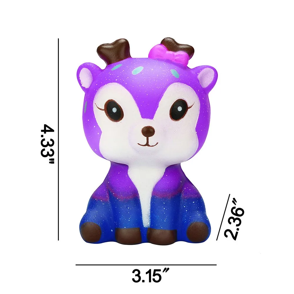 

Cute Kawaii Cartoon Galaxy Deer Slow Rising Cream Scented Stress Reliever Toy Sense Squeeze Stress Relief Toys Funny Gift #10