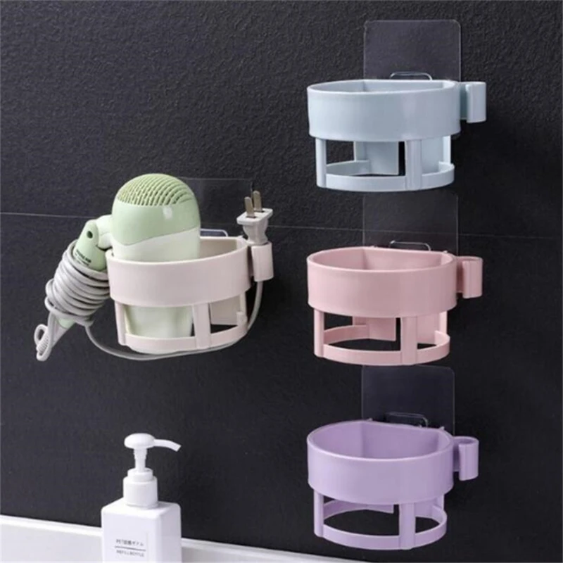 Настенный держатель для фена многофункциональная клейкая сушилка волос