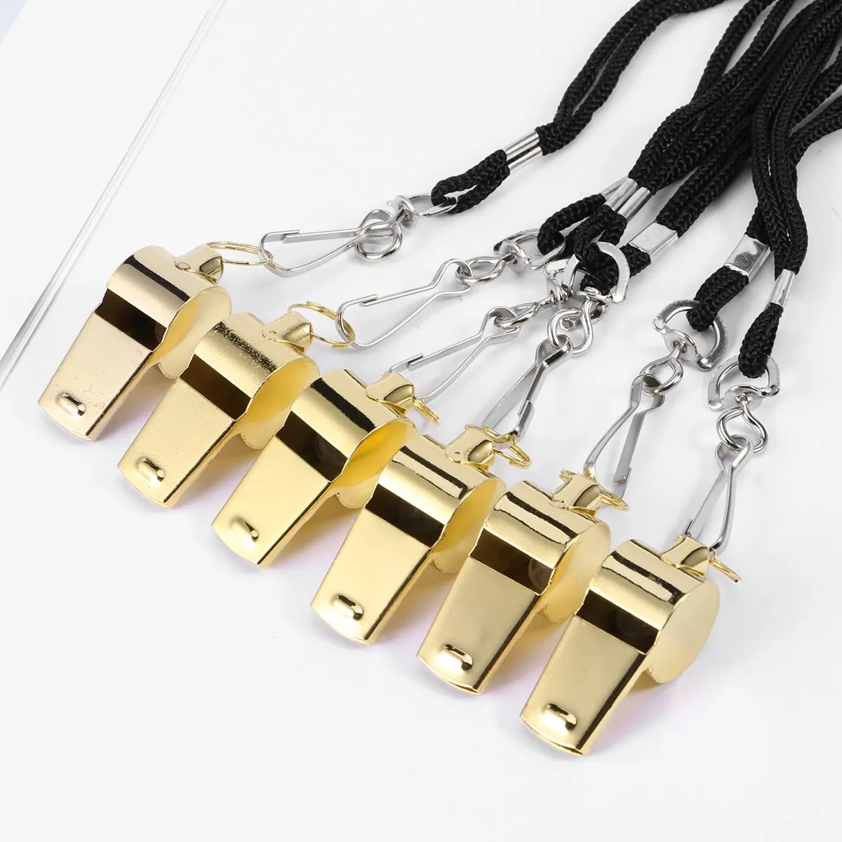 6PCS Stainless Steel Survival Emergency Rescue Whistles for Training School Hiking | Спорт и развлечения