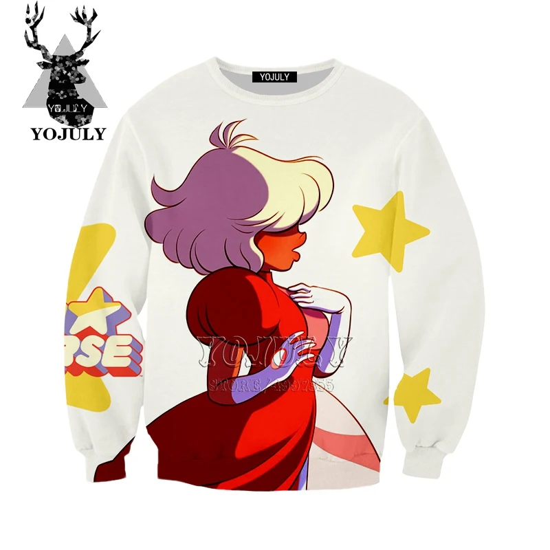 17 YOJULY Steven Universe styles/толстовка с 3D принтом Одежда для больших детей модные топы для девочек и подростков, детская одежда SW94 - Цвет: 17