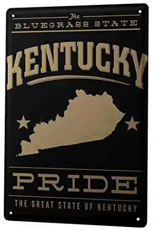 

Жестяной знак, декоративные таблички, мир, путешествие, Кентукки, гордость