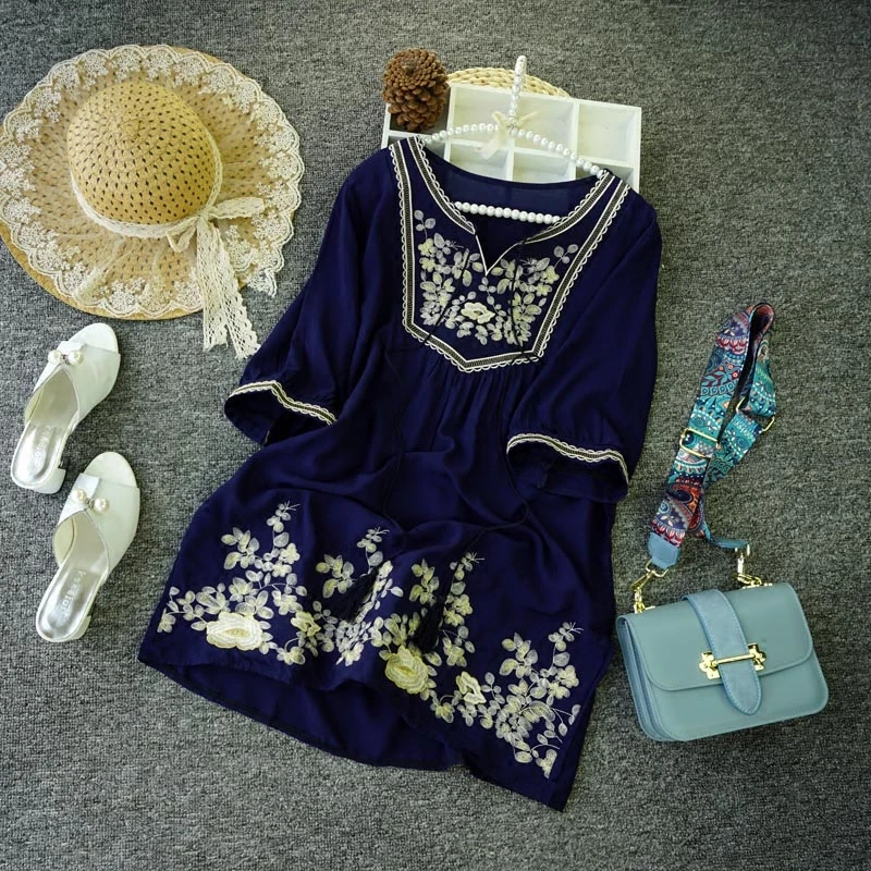 Хлопковая блузка размера плюс Летняя туника 2020 модные повседневные блузки с