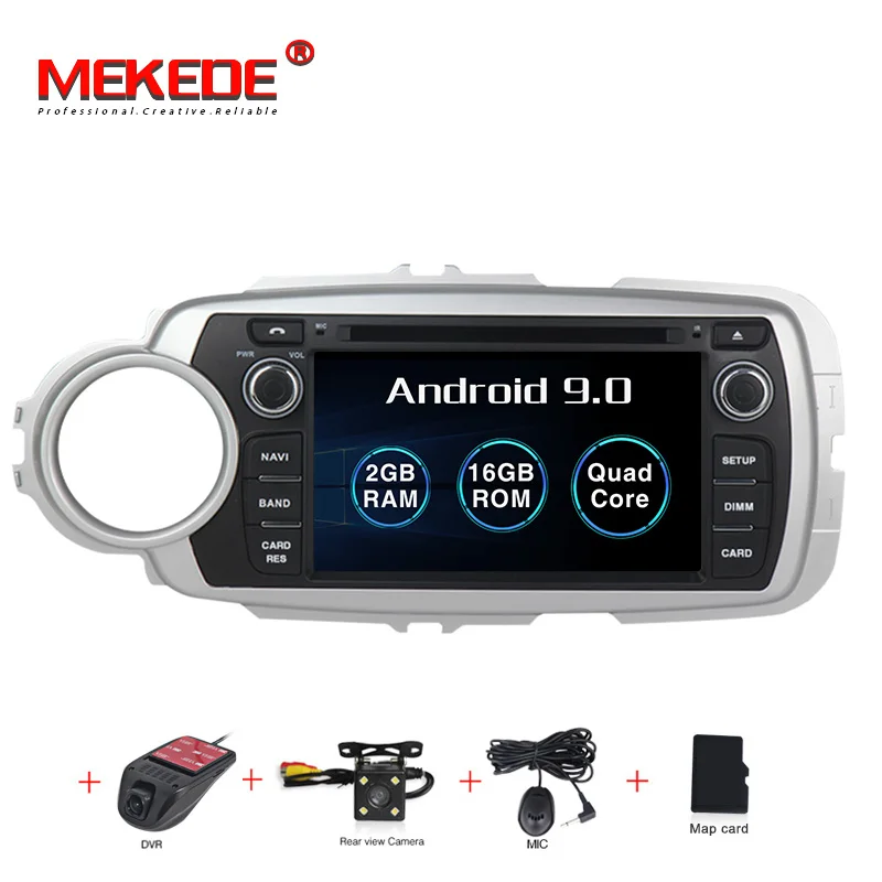 MEKEDE 4G ram 32G rom Android 9,0 автомобильное аудио-радио кассета для Toyota Yaris 2012- с gps Навигатор Радио ipod - Цвет: PX30
