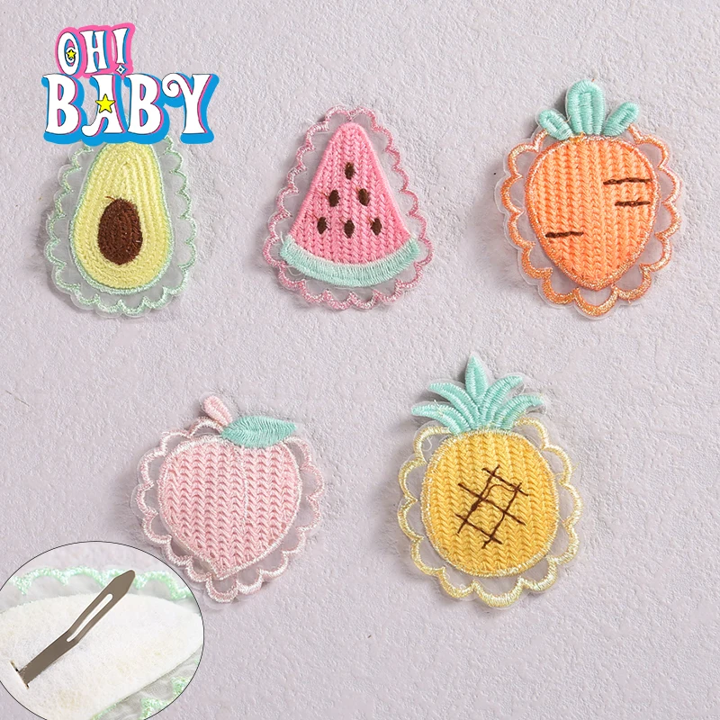 Horquillas de fruta para beb&eacute;, 1 Uds., 5 colores, sujetadores para cabello con estilo coreano para ni&ntilde;a, ni&ntilde;a, sand&iacute;a, accesorios para el cabello de beb&eacute;-0