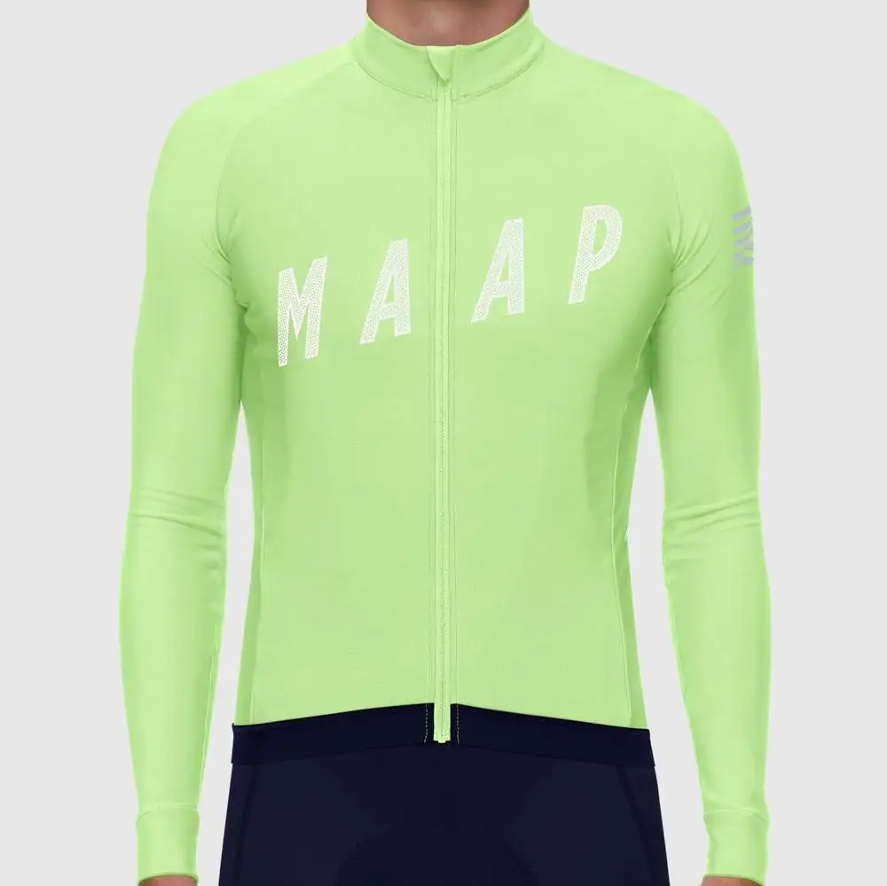 jersey Maap Велоспорт Джерси костюм мужские велосипедные рубашки Длинные Зимние флисовые Майо велосипед ciclismo invierno hombre camisa ciclismo masculina - Цвет: jersey