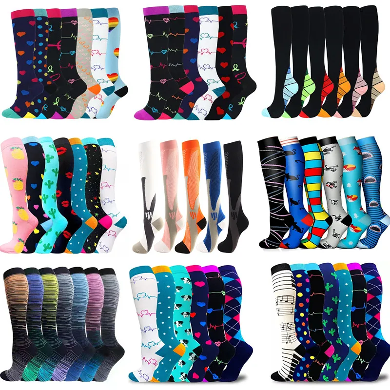 

Dropship Compression Socks Batch Varicose Veins Nurses Footballl Soccer Socks Outdoor Running Pressure Stockings Wholesale