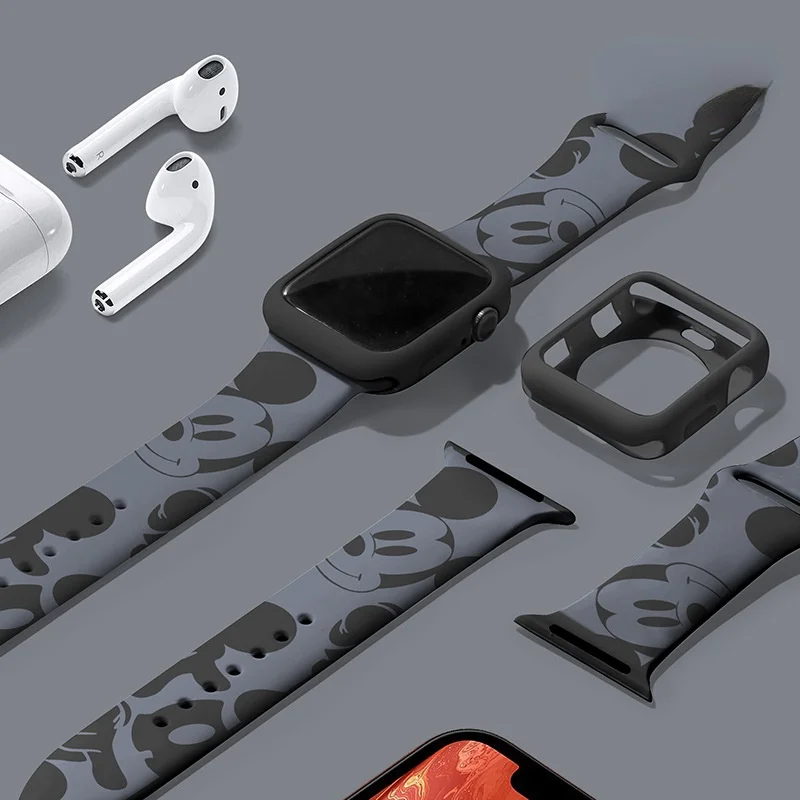 Чехол для IWatch 6/5/3 защитный чехол Apple Watch с изображением Микки Мауса 44 мм 40 42 38 |
