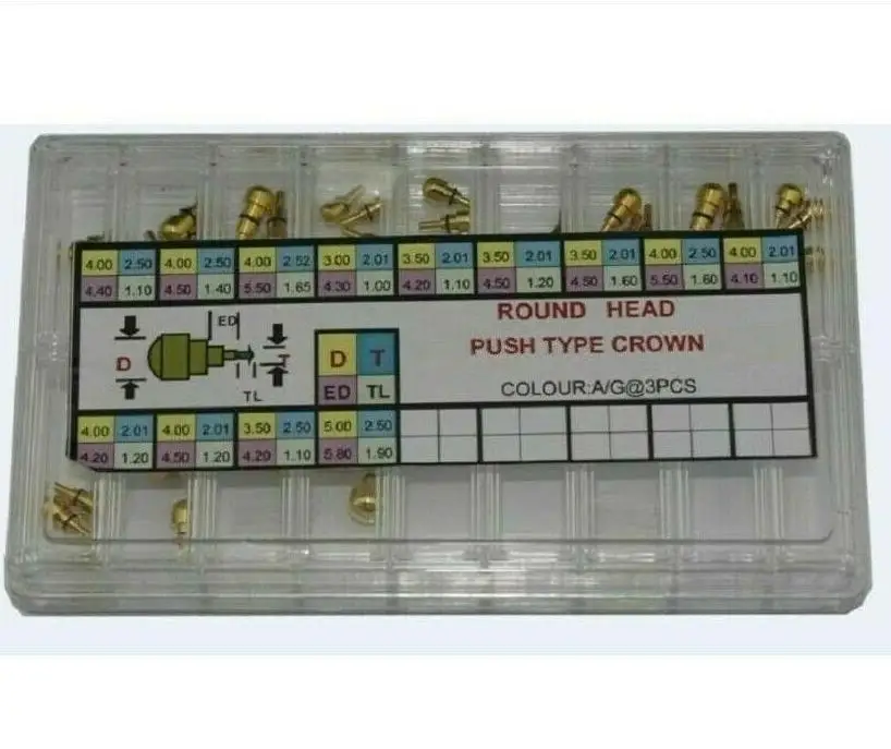 619 шт. Ассортимент часов с круглой головкой заводная головка диаметром от 3 5 мм до