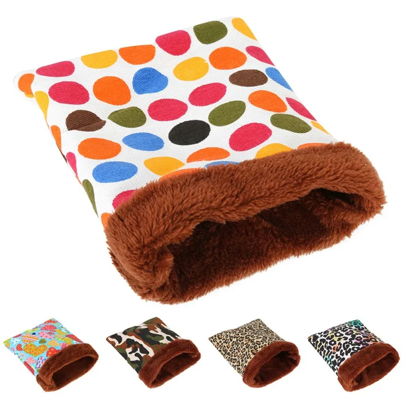 Теплая кровать хомяка домик мягкая плюшевая морская свинка крысиное гнездо