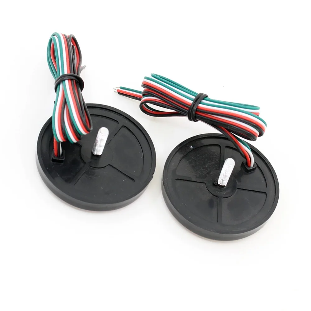 2 шт. 5 8 см красный/прозрачные линзы светодиодный задний бампер отражатель