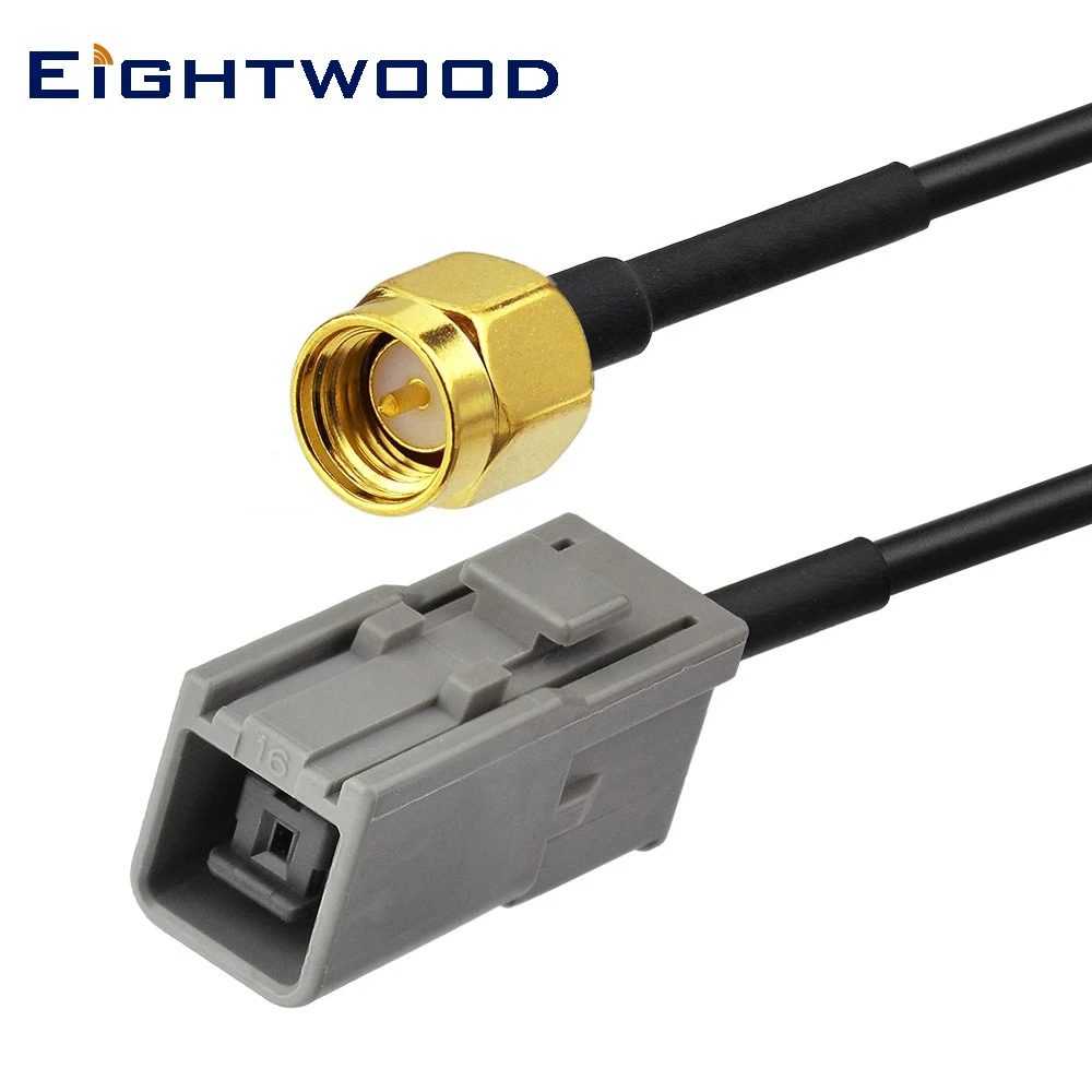 Eightwood автомобильный навигационный адаптер SMA Male к HRS GT5-1S серый ОТРЕЗОК кабеля RG174