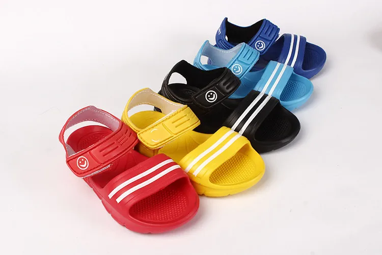 Летние детские сандалии, Нескользящие, износостойкие, полихроматические, кондитерские, повседневные сандалии для девочек и мальчиков, детская обувь