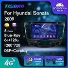 Автомагнитола 2 DIN для Hyundai Sonata 2009, с IPS экраном, Android 10,0, GPS-навигацией, RDS, Bluetooth-плеером, Carplay
