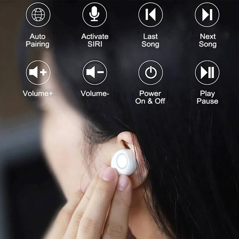 Гарнитура TWS настоящие беспроводные наушники Bluetooth наушники Handsfree переносной зарядный чехол Авто пара в ухо для iPhone samsung Xiaomi